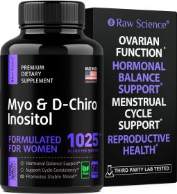 Myo Inositol D Chiro Inositol Fertility Supplements for Women Ovarian Support Vitamins Preconception PCOS Supplements 40:1 Ratio Hormone Balance