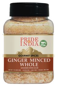 Pride of India ‚Äì 7 oz Ginger Minced Whole ‚Äì Gourmet Spice ‚Äì Rich in Antioxidant ‚Äì Potent Flavor - Great for Adding Flavor to Stir Fries & Sauc