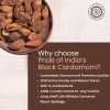 Pride of India ‚Äì Black Cardamom Whole 5 oz (142 gm) ‚Äì Cardamom Pods ‚Äì Firm & Smoky Flavor ‚Äì Freshly Dried ‚Äì Ideal for Indian & Asian Cooking