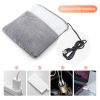 Winter Electric Foot Heating Pad USB Charging Soft Plush Washable Foot Warmer Heater Improve Sleeping Household Foot Warming Mat Electric Foot Warmer