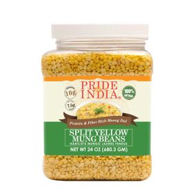 Split Yellow Mung Beans (size: 1.5 LB)